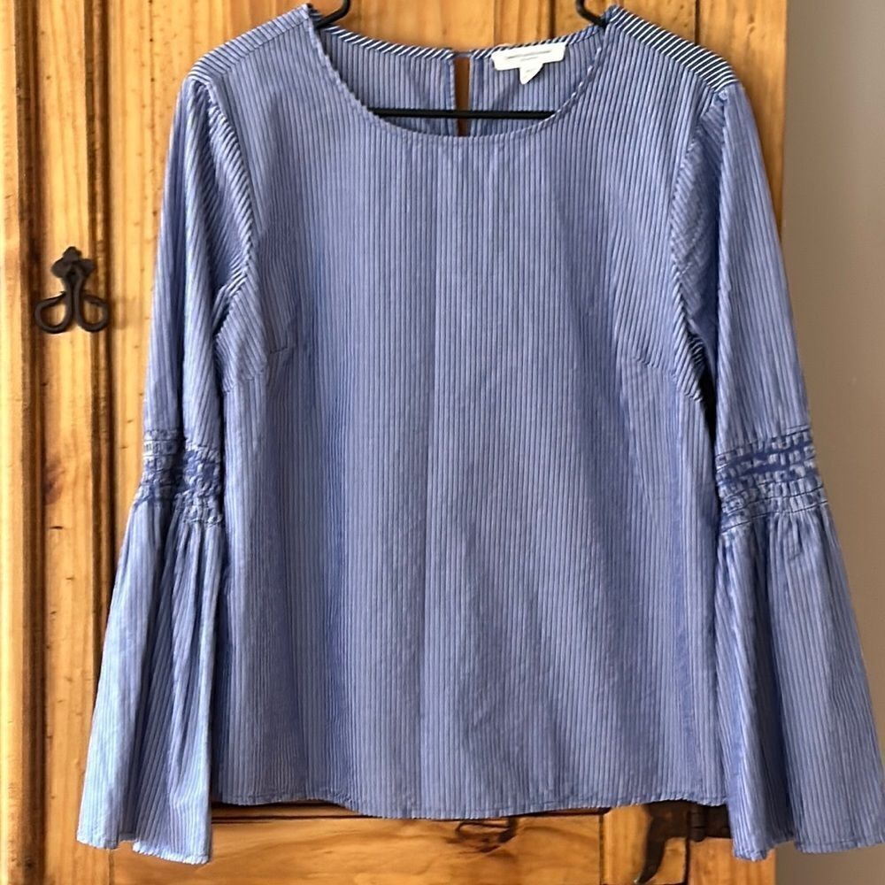 ***** 5 for $25 Beachlunchlounge Bell Sleeve Striped Top